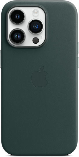 Apple Leather Case with MagSafe Back Cover Leather Forest Green (iPhone 14 Pro)