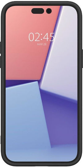 Spigen Cyrill Kajuk Mag Umschlag Rückseite Synthetisches Leder / Silikon Schwarz (iPhone 14 Pro Max)