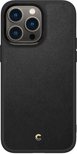 Spigen Cyrill Kajuk Mag Umschlag Rückseite Synthetisches Leder / Silikon Schwarz (iPhone 14 Pro Max)