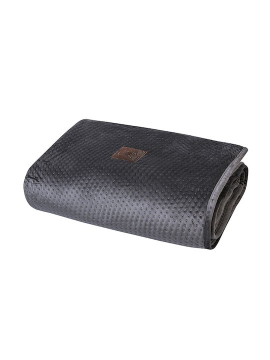 Greenwich Polo Club 2798 Three-Seater Sofa Throw Velvet 180x300cm Dark Gray