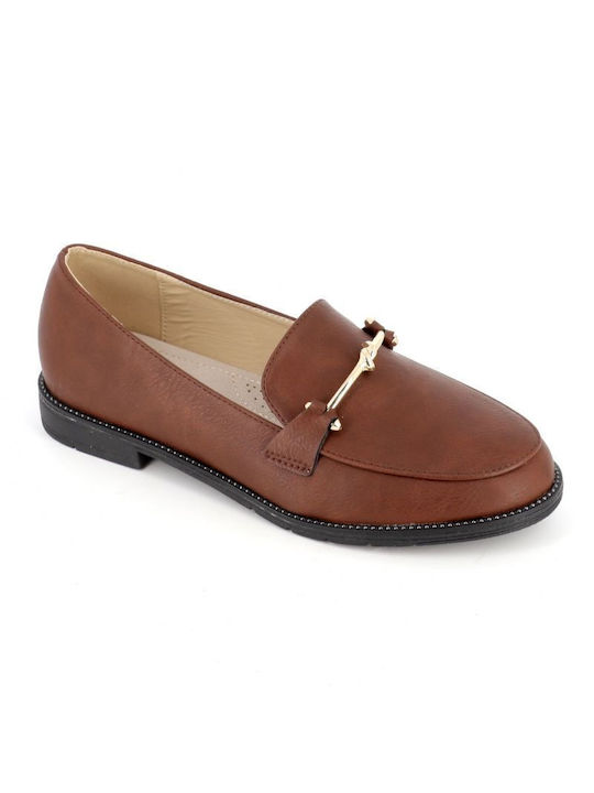 B-Soft Γυναικεία Loafers σε Καφέ Χρώμα