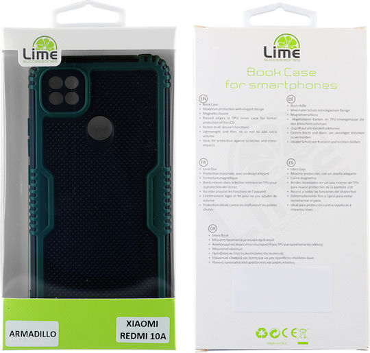 Lime Armadillo Camera Guard Back Cover Plastic Verde (Redmi 10A)