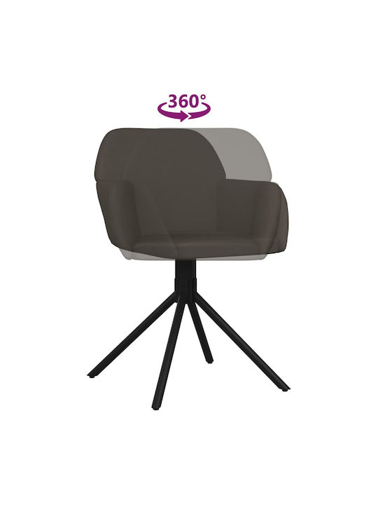Stühle Speisesaal Dark Grey 2Stück 54x58.5x79.5cm