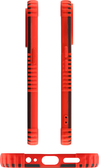 Lime Armadillo Camera Guard Umschlag Rückseite Kunststoff Rot (Realme 9 / 9 Pro+)