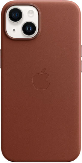 Apple Leather Case with MagSafe Back Cover Δερμάτινο Umber (iPhone 14)