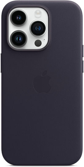 Apple Leather Case with MagSafe Back Cover Leather Ink (iPhone 14 Pro)