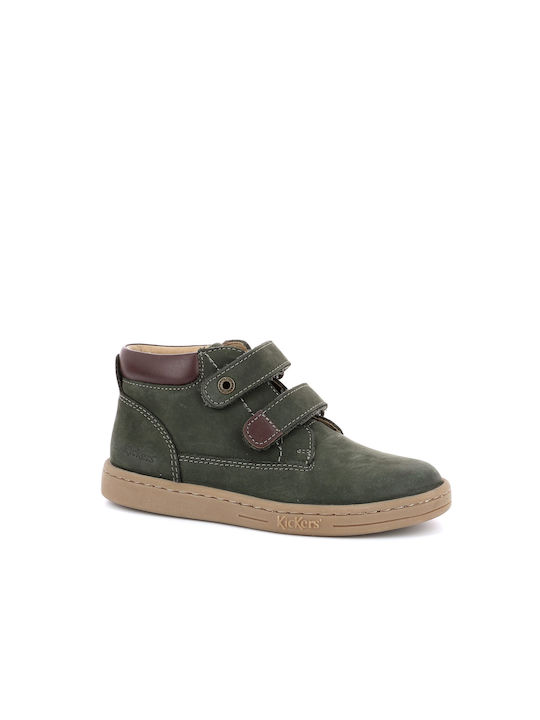 Kickers Tackeasy cu Velcro Verde