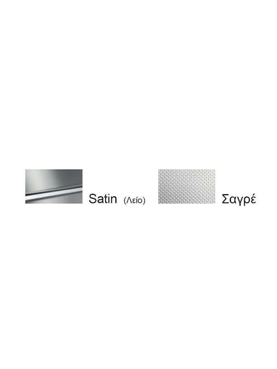 Fortinox Valley 25185 107-25185-110 25185-110 Drop-In Sink Inox Satin W86xD50cm Silver