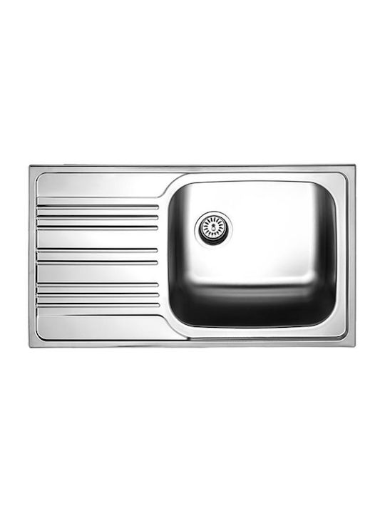 Fortinox Valley 25185 107-25185-110 25185-110 Drop-In Sink Inox Satin W86xD50cm Silver
