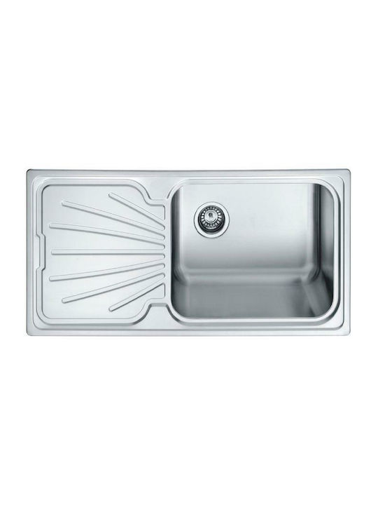 Macart Silk D-100 Drop-In Sink Inox Satin W100xD50cm Silver