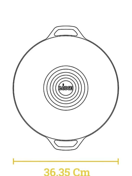 Lodge Wok από Μαντέμι 35.5cm