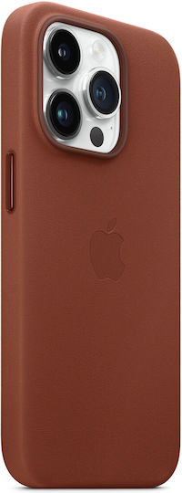 Apple Leather Case with MagSafe Back Cover Δερμάτινο Umber (iPhone 14 Pro)