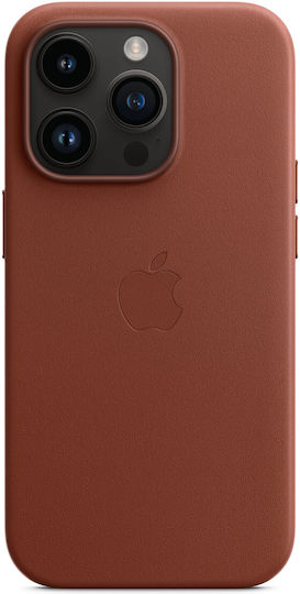 Apple Leather Case with MagSafe Back Cover Δερμάτινο Umber (iPhone 14 Pro)