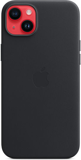 Apple Leather Case with MagSafe Back Cover Δερμάτινο Midnight (iPhone 14 Plus)