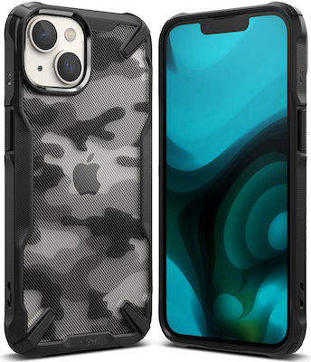 Ringke Fusion X Plastic / Silicone Back Cover Camo Black (iPhone 14)