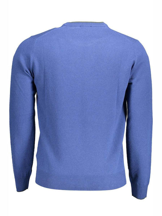 Harmont & Blaine Men's Long Sleeve Sweater Blue