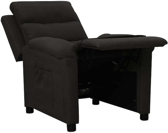 Fotoliu Relax cu Puf Negru 74x92x101.5cm
