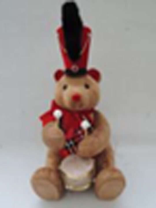 Iliadis Christmas Fabric Figure Bear Brown Height 51cm