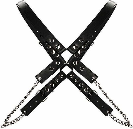 Shots Ouch Men's Chain Harness Black
