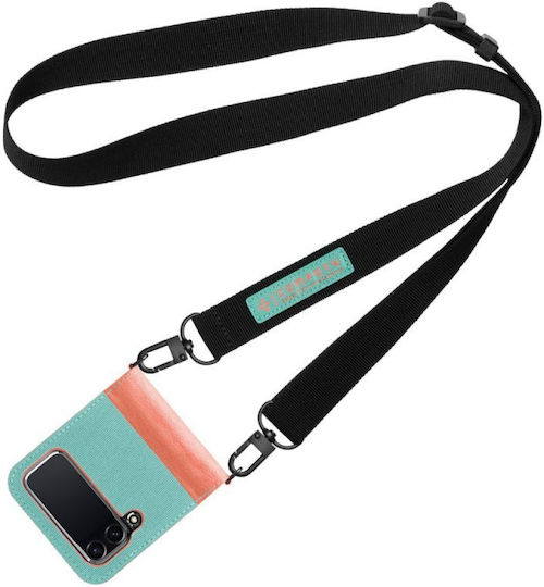 Spigen Compoty Back Cover Piele artificială cu Curea Cotton Candy (Galaxy Z Flip4)