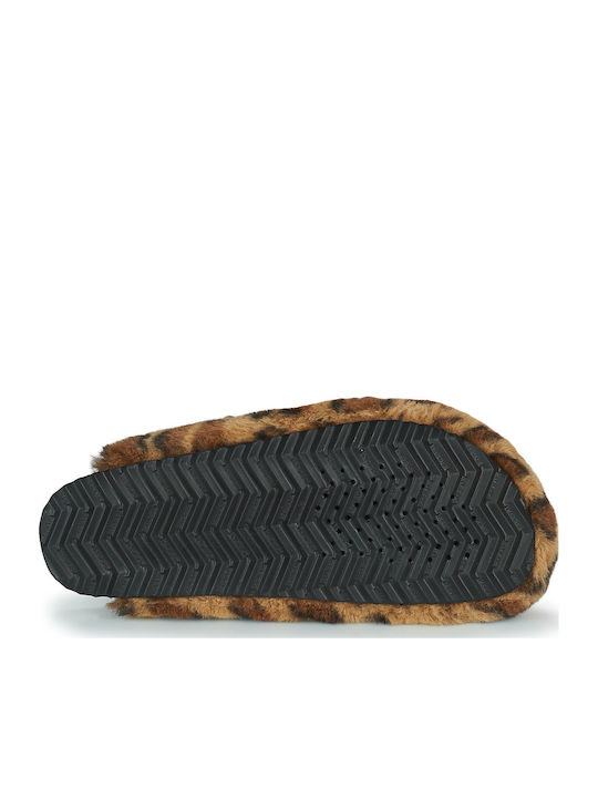 Brionia Winter Women's Slippers with Fur Brown