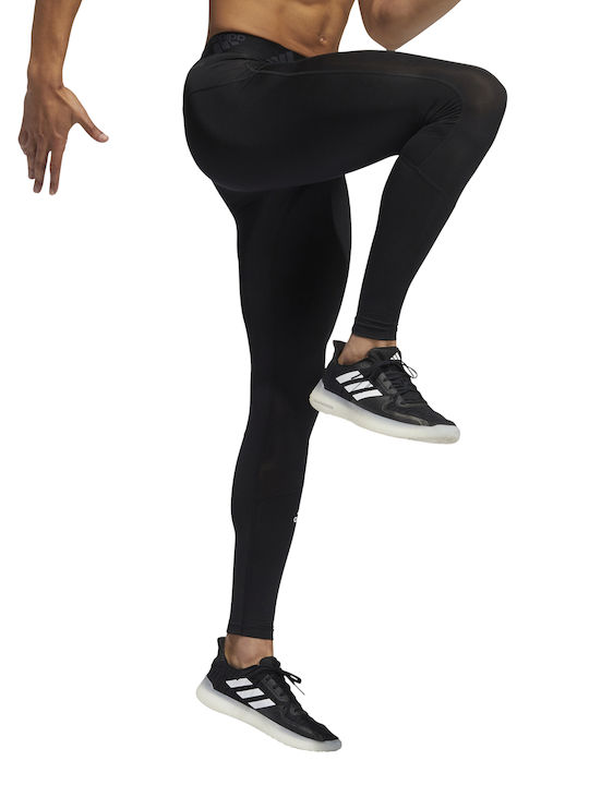 adidas Techfit Ανδρικό Αθλητικό Κολάν Compression Μακρύ Μαύρο