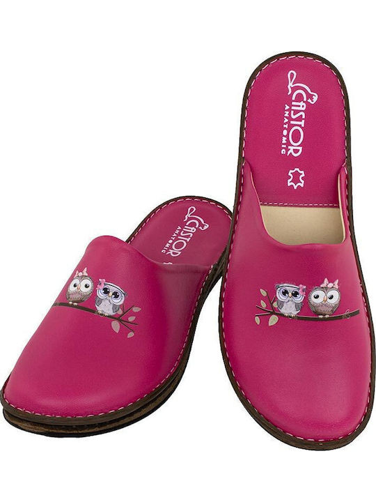 Anatomic Leather Women's Winter Slippers Fuchsia