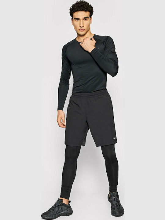 Reebok Workout Ready Compression Мъжки Спортни Клинове Компресия Дълга Черен