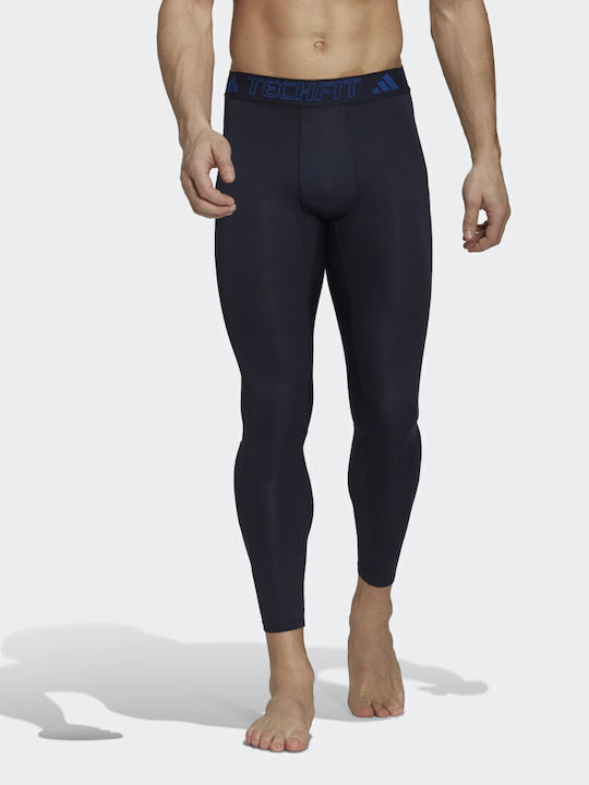 adidas Techfit Ανδρικό Αθλητικό Κολάν Compression Μακρύ Μπλε