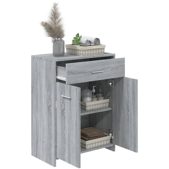 vidaXL Cabinet de baie L60xA33xÎ80cm Sonoma