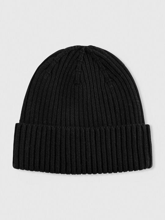 HAYES Beanie Beanie with Rib Knit in Black color