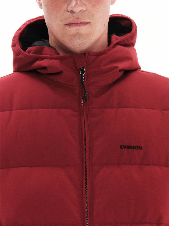 Зимно Мъжко Яке Puffer Червено