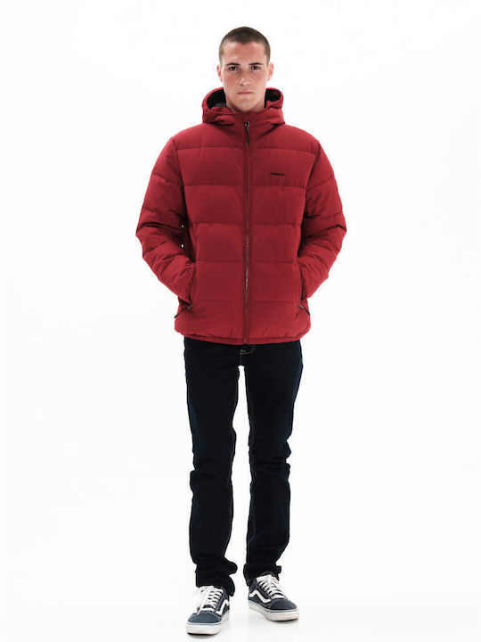 Зимно Мъжко Яке Puffer Червено