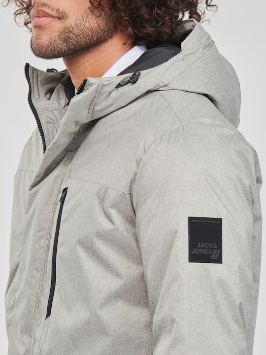 Winter Jacke Parka Asphalt Melange Gray