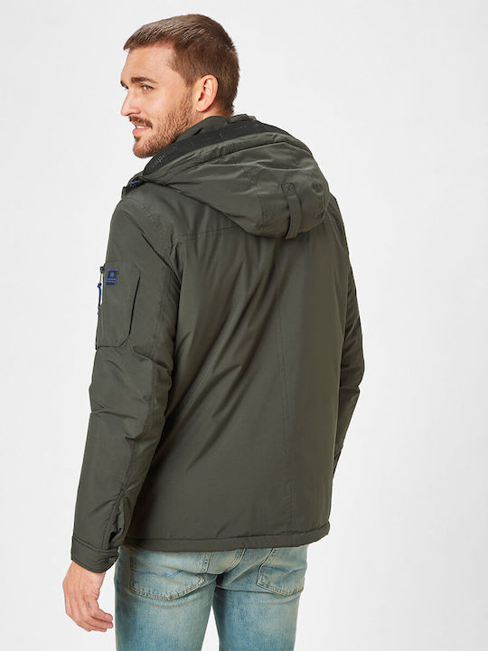 Red Point Men's Winter Jacket Waterproof and Windproof Green