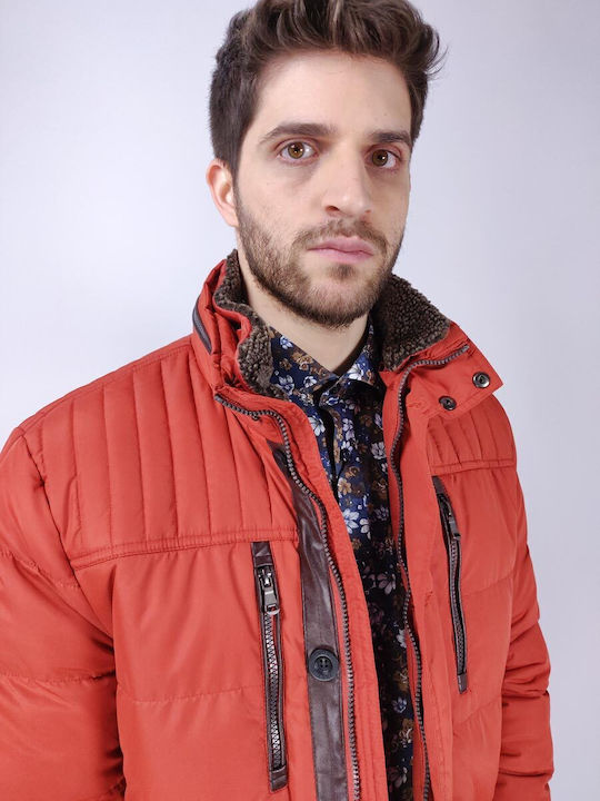 Winter Jacke Orange