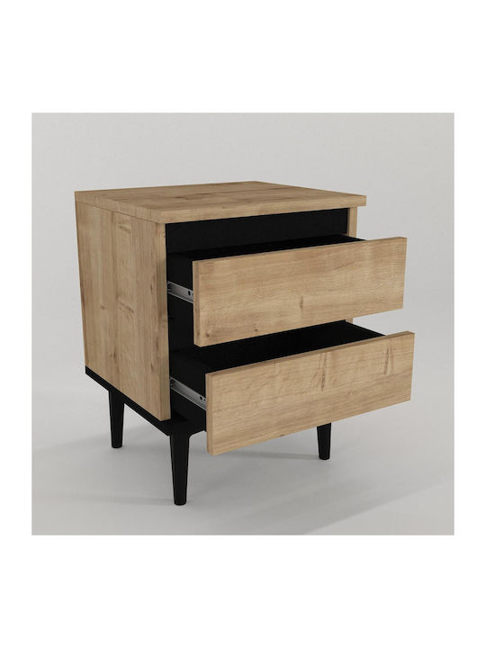 Abbot Wooden Bedside Table 40x35x50.6cm