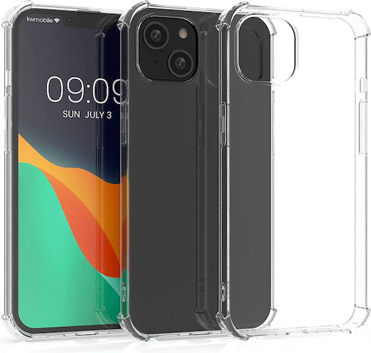 KWmobile Edge Protection Back Cover Silicon Transparent (iPhone 14 Plus)