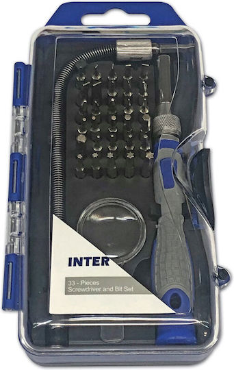 Inter Screwdriver with 33 Interchangeable Tips