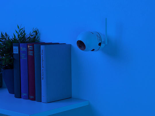 Eurolamp 147-77945 IP Камера за наблюдение Wi-Fi Full HD 1080p с Двупосочна Комуникация и Обектив 3.6мм