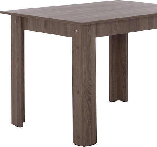 Sonama Oak Truffle Τραπέζι Κουζίνας Ξύλινο Σταχτί 110x80x77εκ.
