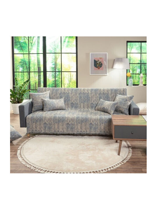 Teoran Nebraska Ριχτάρι Διθέσιου Καναπέ Chenille 180x250εκ. 04