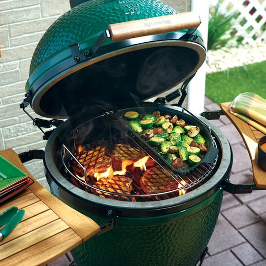 Big Green Egg Μαντεμένια Σχάρα Ψησίματος Αντικολλητική για Λαχανικά 46x23εκ. 46x23cm