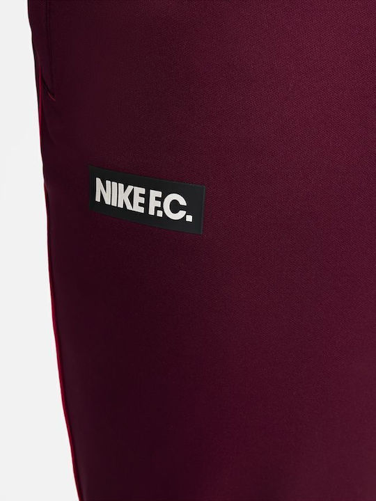 Libero Football Sweatpants Dri-Fit Glossy with Elastic Burgundy