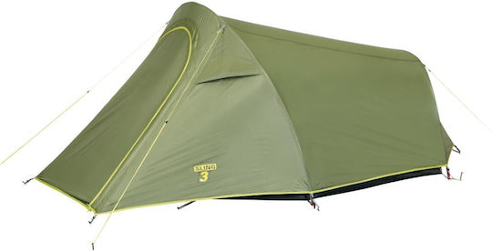 Ferrino Lightent Sling 3 Camping Tent Tunnel Mountaineering Khaki with Double Cloth 3 Seasons for 3 People Waterproof 2000mm 290x170x120cm