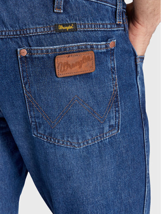 Greensboro 803 Pantaloni Jeans pentru Bărbați Elastic cu Croială Regular Straight Albastru