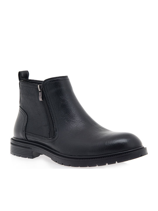 Black Men's Boots Anatomical with Zipper