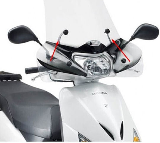 Givi Motorcycle Windshield & Windscreen Installation Kit for Honda LEAD A314A