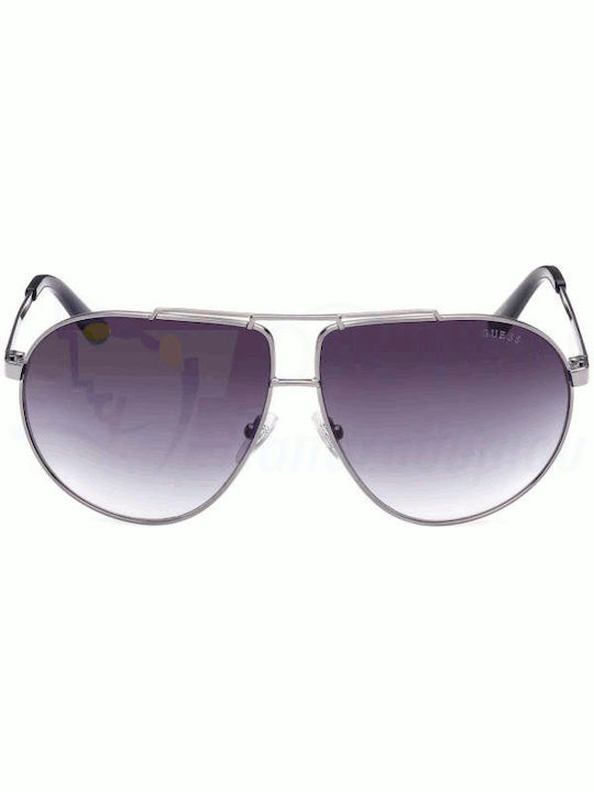 Guess Women's Sunglasses with Silver Metal Frame and Gray Gradient Lens GU5208 08B