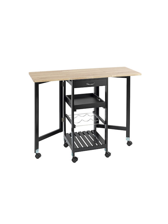 Wenko Freistehend Weinkeller Metallisch für 3 Flaschen Mehrfarbig 97x37x77εκ.